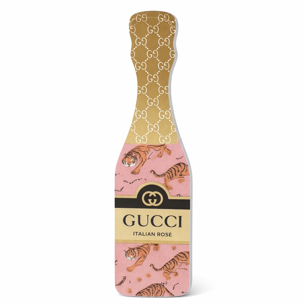 Gucci Italian Champagne Bottle Decor Luxury Home decor Art Statement Piece